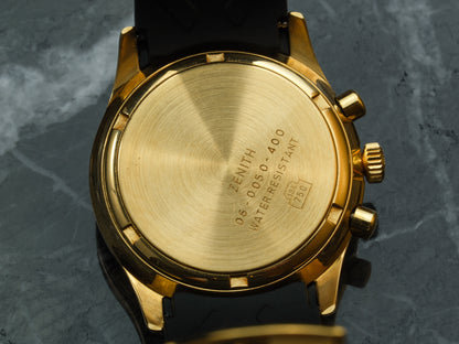 Zenith El Primero Chronograph 06.0050.400 Gold White Dial Arabic Numerals