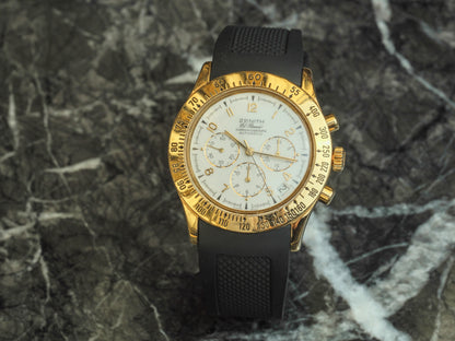 Zenith El Primero Chronograph 06.0050.400 Gold White Dial Arabic Numerals