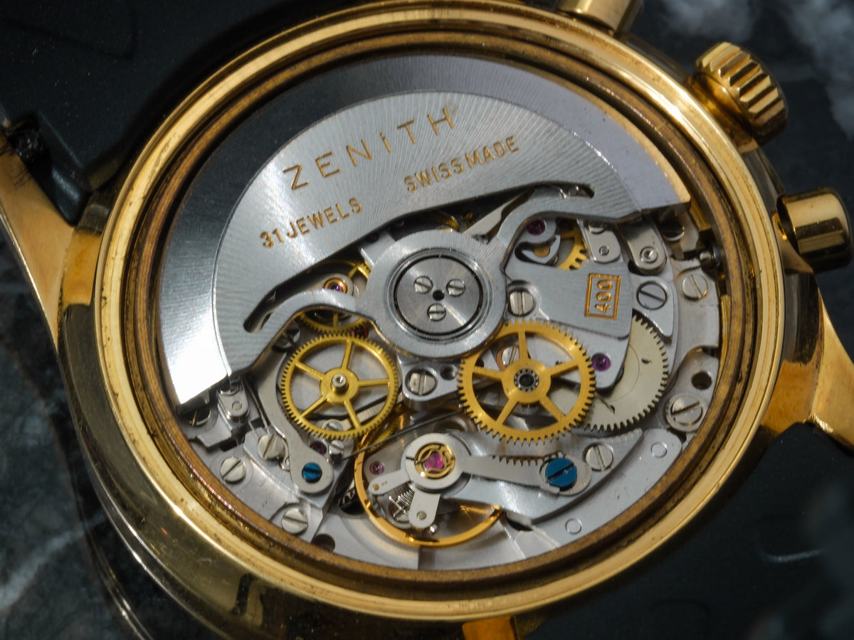 Zenith El Primero Chronograph 06.0050.400 Gold White Dial Arabic Numerals