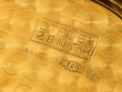 Zenith El Primero Chronograph 06.0050.400 Gold White Dial Arabic Numerals