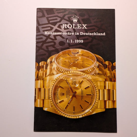 Rolex ADs in Germany 1999 Booklet Papers
