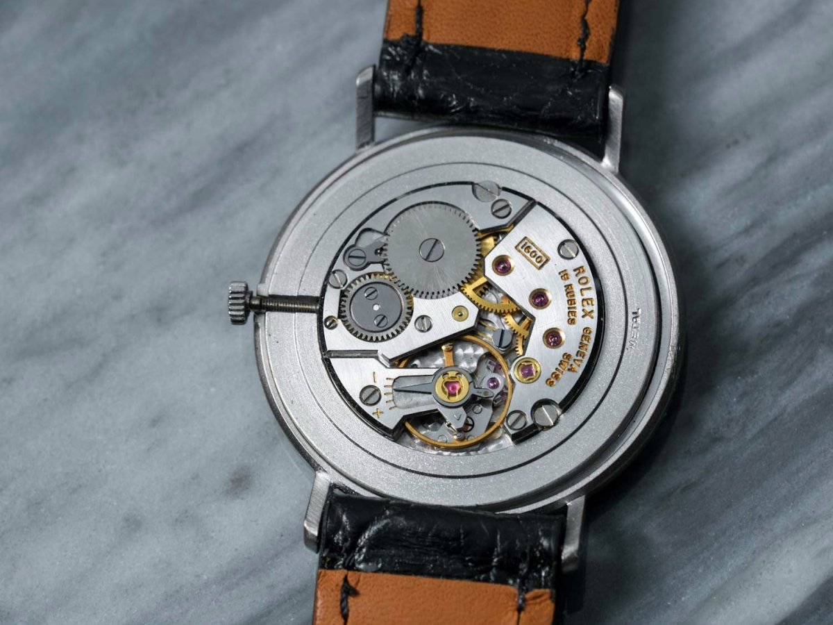 Rolex Cellini 18k White Gold Silver Dial Ref. 3601 Wristwatch