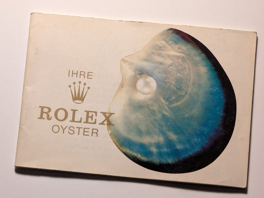 Rolex Oyster Booklet 579.08 German Papers