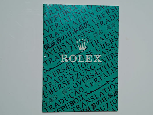 Rolex Translation Booklet 565.00.300.8.95 Papers