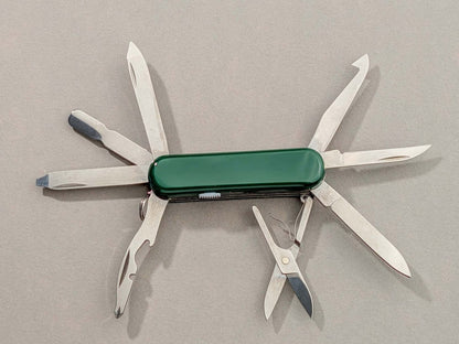 Rolex Victorinox MiniChamp 0.6385 Pocket Knife Green Collectible