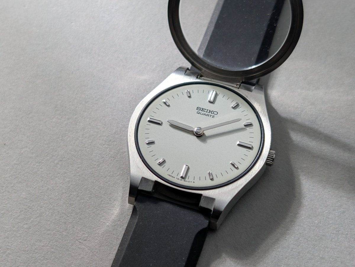 Seiko Braille Watch Quartz 7518 - 8000 Vintage Wristwatch