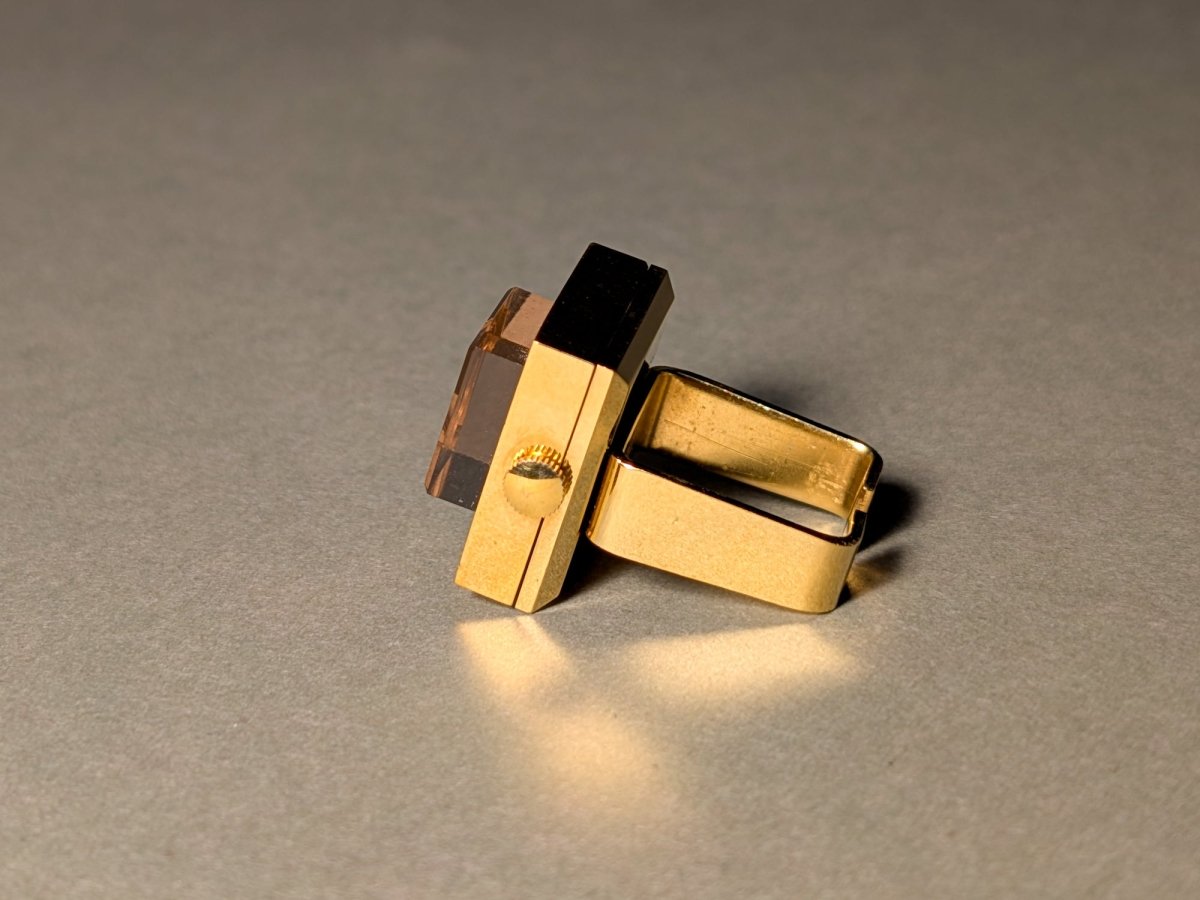 Sicura Ring Watch Gold Plated Manual NOS Ring Watch