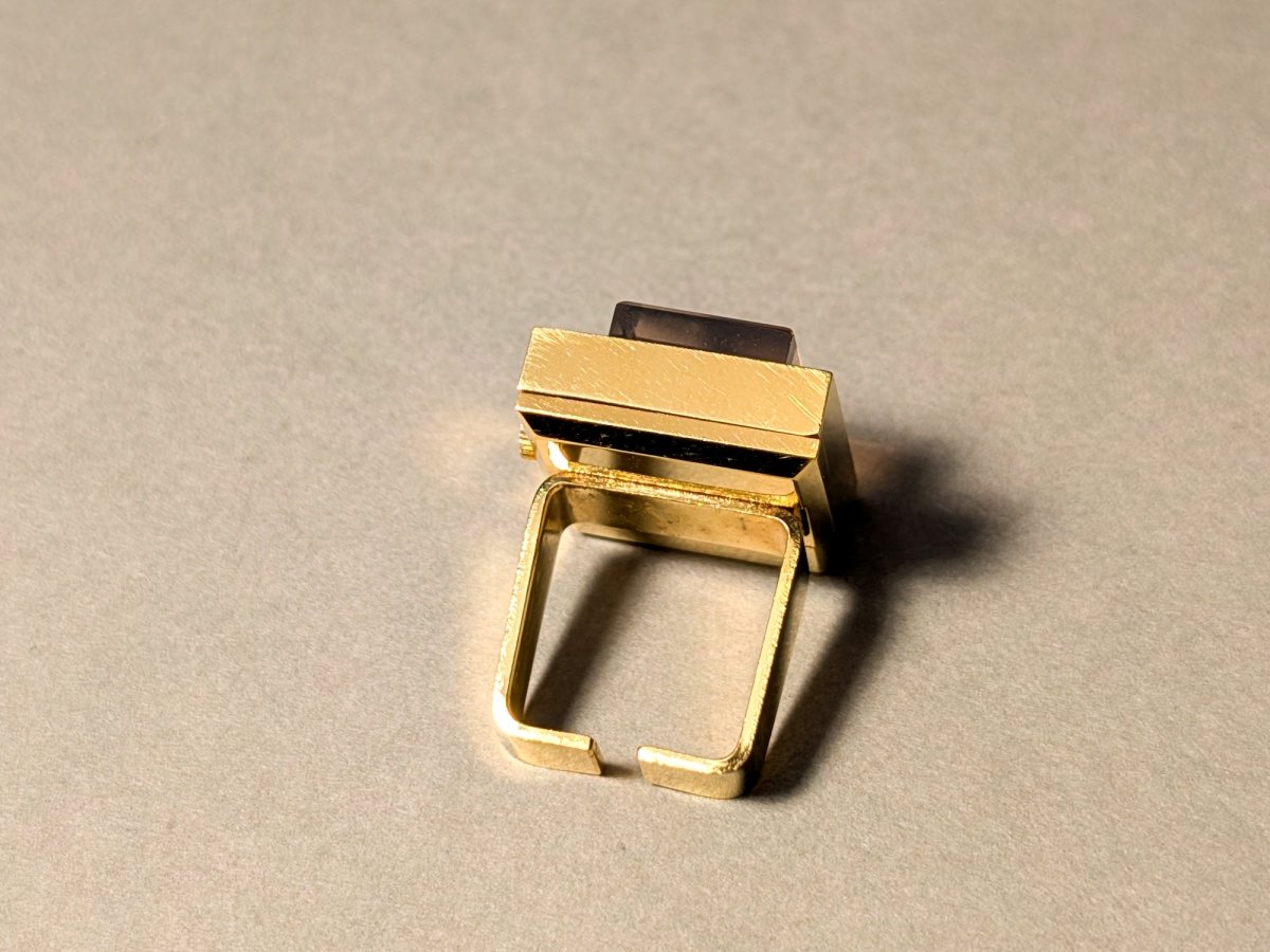 Sicura Ring Watch Gold Plated Manual NOS Ring Watch