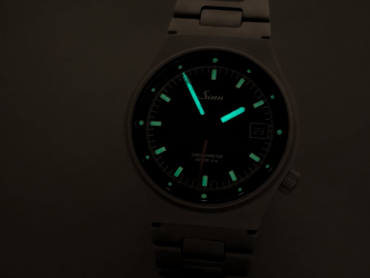 Sinn 244 Ti Tritium Automatic Chronometer Titanium Wristwatch
