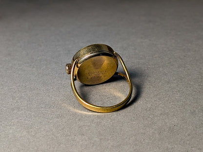 Stowa Ring Watch Gold Plated Mechanical Movement 1970s Ring Watch