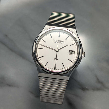 Superia - Integrated Bracelet - White Dial