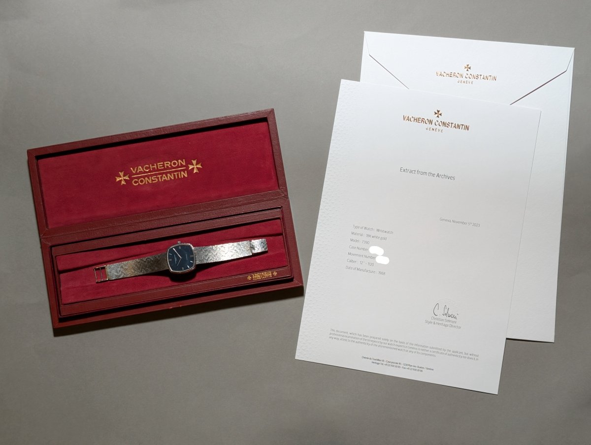 Vacheron Constantin 7390 18K White Gold K1120 Automatic