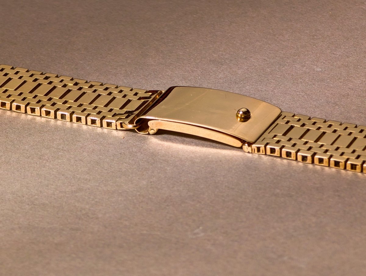 Vintage 14k Gold Watch Bracelet 18 mm Spring Clasp Strap / Bracelet