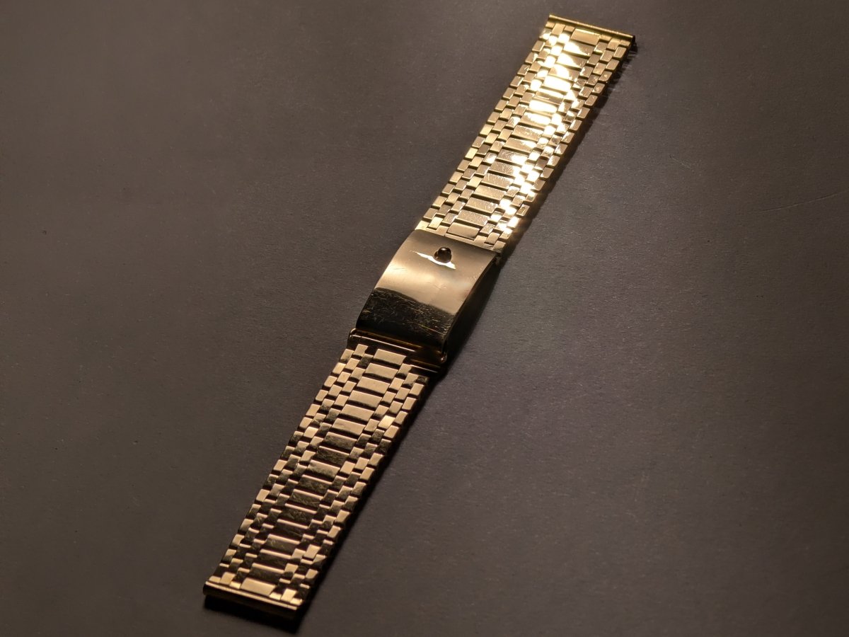 Vintage 14k Gold Watch Bracelet 18 mm Spring Clasp Strap / Bracelet