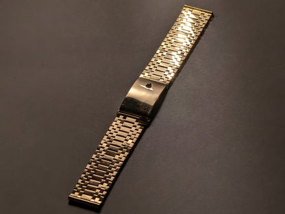 Vintage 14k Gold Watch Bracelet 18 mm Spring Clasp Strap / Bracelet