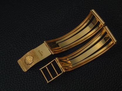 Vintage 17 mm Bangle Watch Bracelet 18k Gold