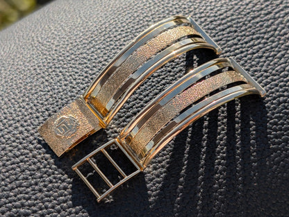 Vintage 17 mm Bangle Watch Bracelet 18k Gold
