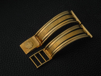 Vintage 17 mm Bangle Watch Bracelet 18k Gold
