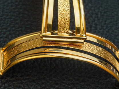 Vintage 17 mm Bangle Watch Bracelet 18k Gold