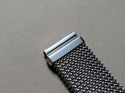 Vintage 18 mm Tessuflex Flexible Steel Milanaise Mesh Bracelet Strap / Bracelet