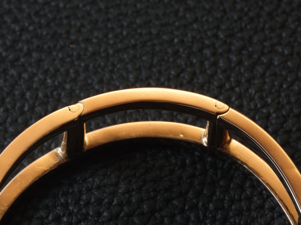 Vintage 18mm Ladder Watch Bracelet 18k Gold