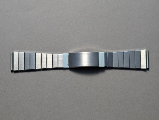 Vintage 20 mm / 22 mm Integrated Stainless Steel Bracelet Sporty Strap / Bracelet