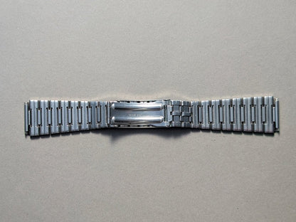 Vintage 20 mm / 22 mm Integrated Stainless Steel Bracelet Sporty Strap / Bracelet
