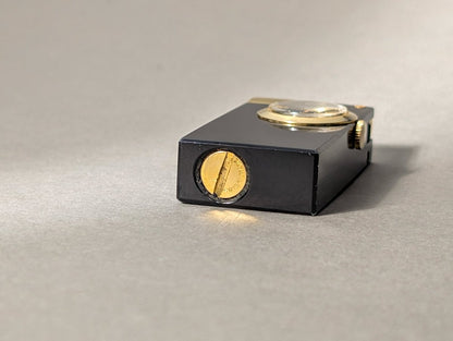 Vintage Burgana Lighter with Watch Clock