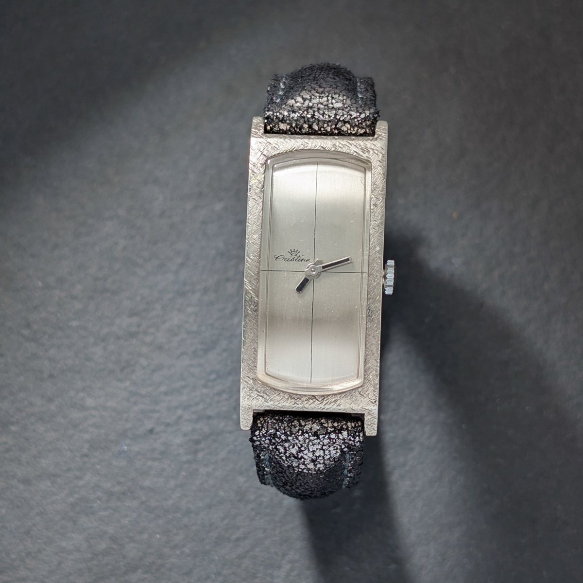 Vintage Crisitine Curvex - Silver - Florentine Finish