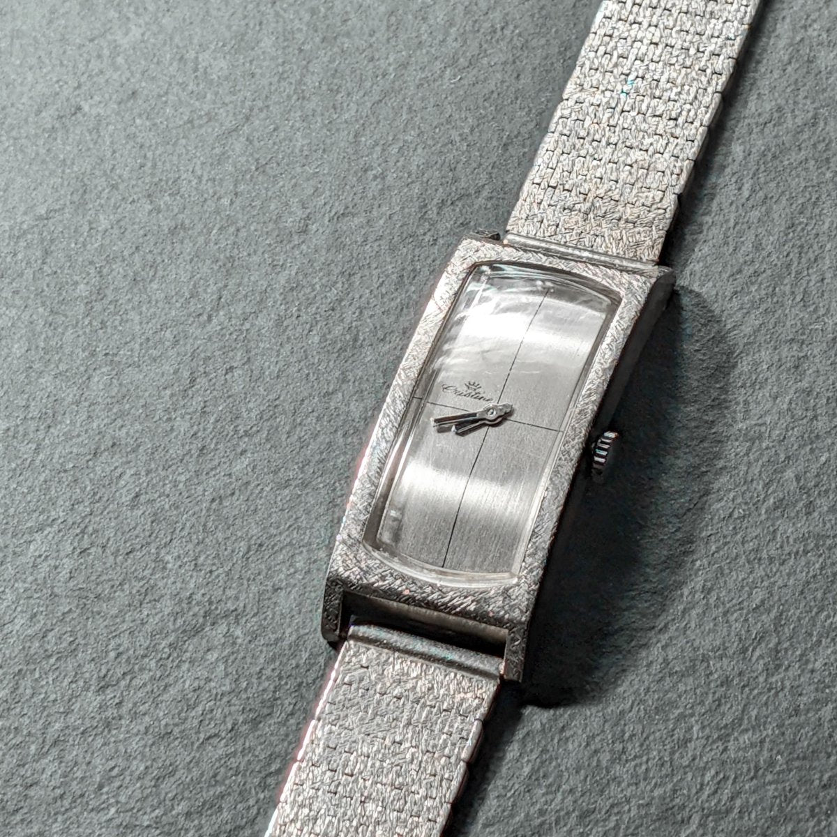 Vintage Crisitine Curvex - Silver - Florentine Finish