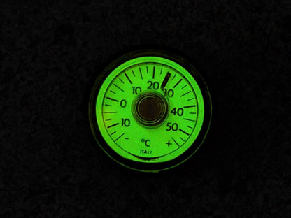 Vintage Strap Dive Thermometer Gauge - Lume Dial