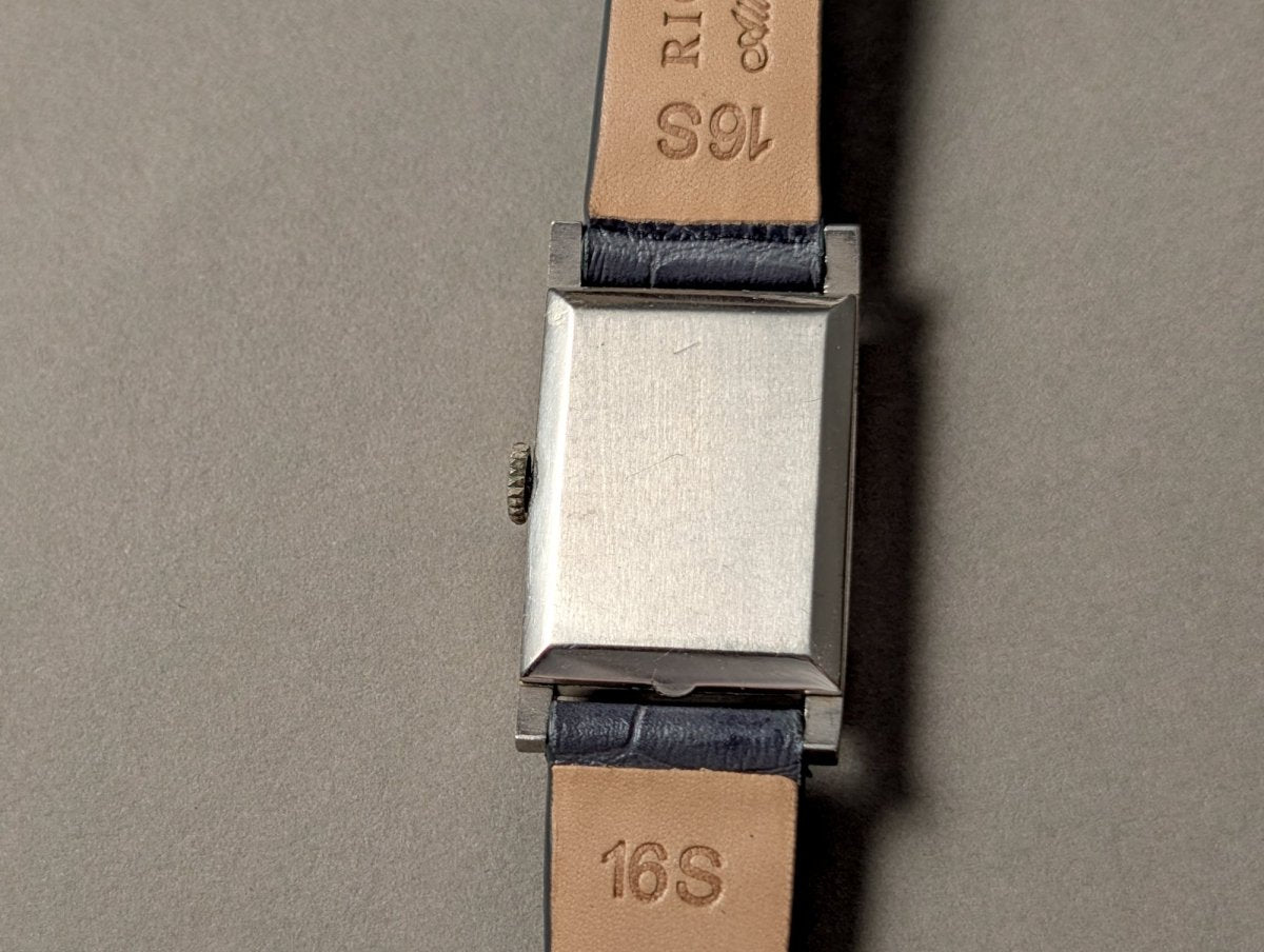 Waltham Tank Platinum Diamond Indices And Numerals Art Deco Wristwatch