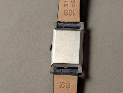 Waltham Tank Platinum Diamond Indices And Numerals Art Deco Wristwatch