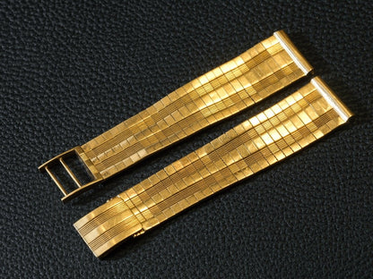Watch Bracelet 18K Gold 18 mm Striped