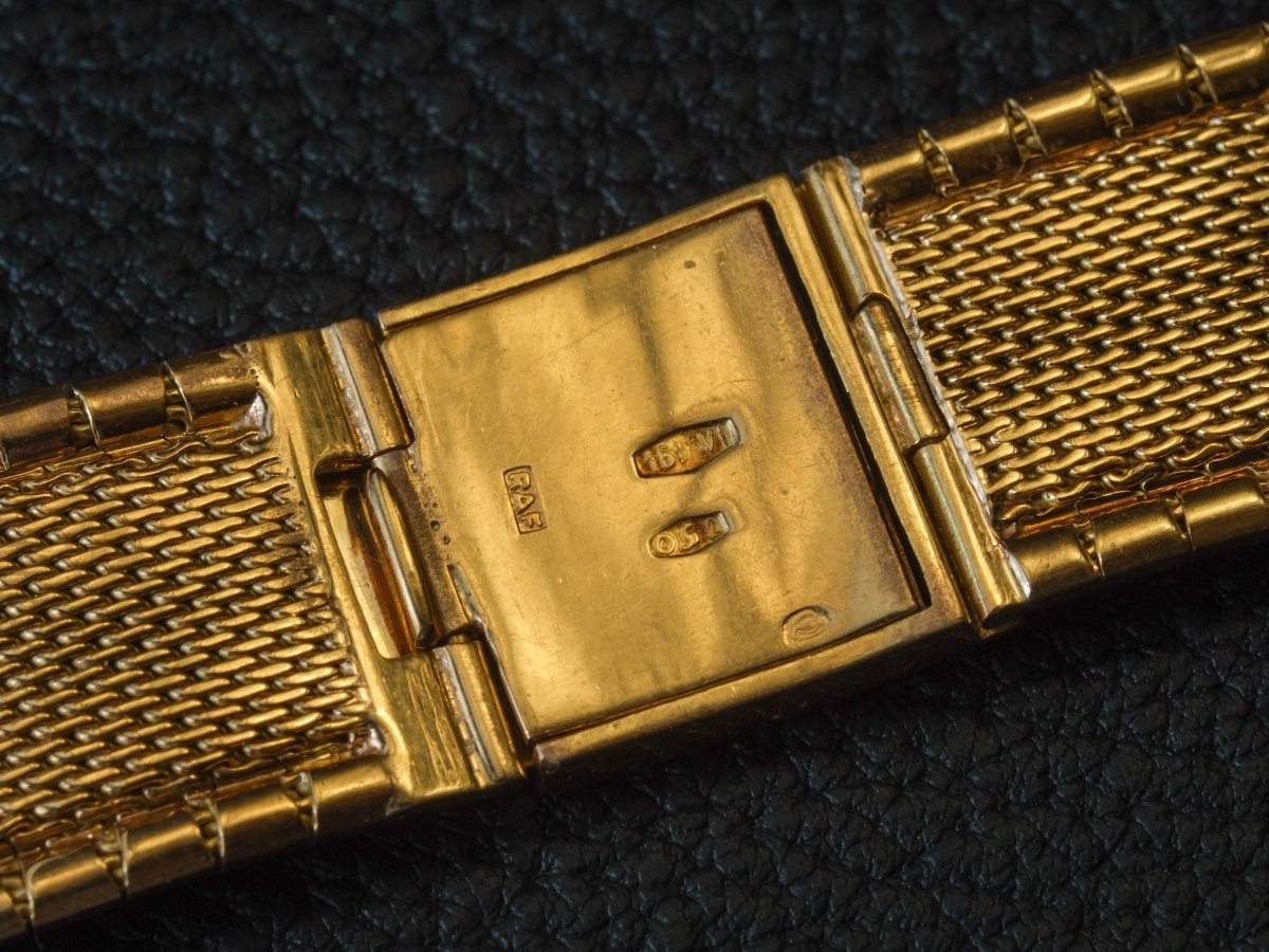 Watch Bracelet 18K Gold 18 mm Striped
