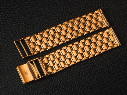 Watch Bracelet Honeycomb 18K Pink Gold 17 18 mm