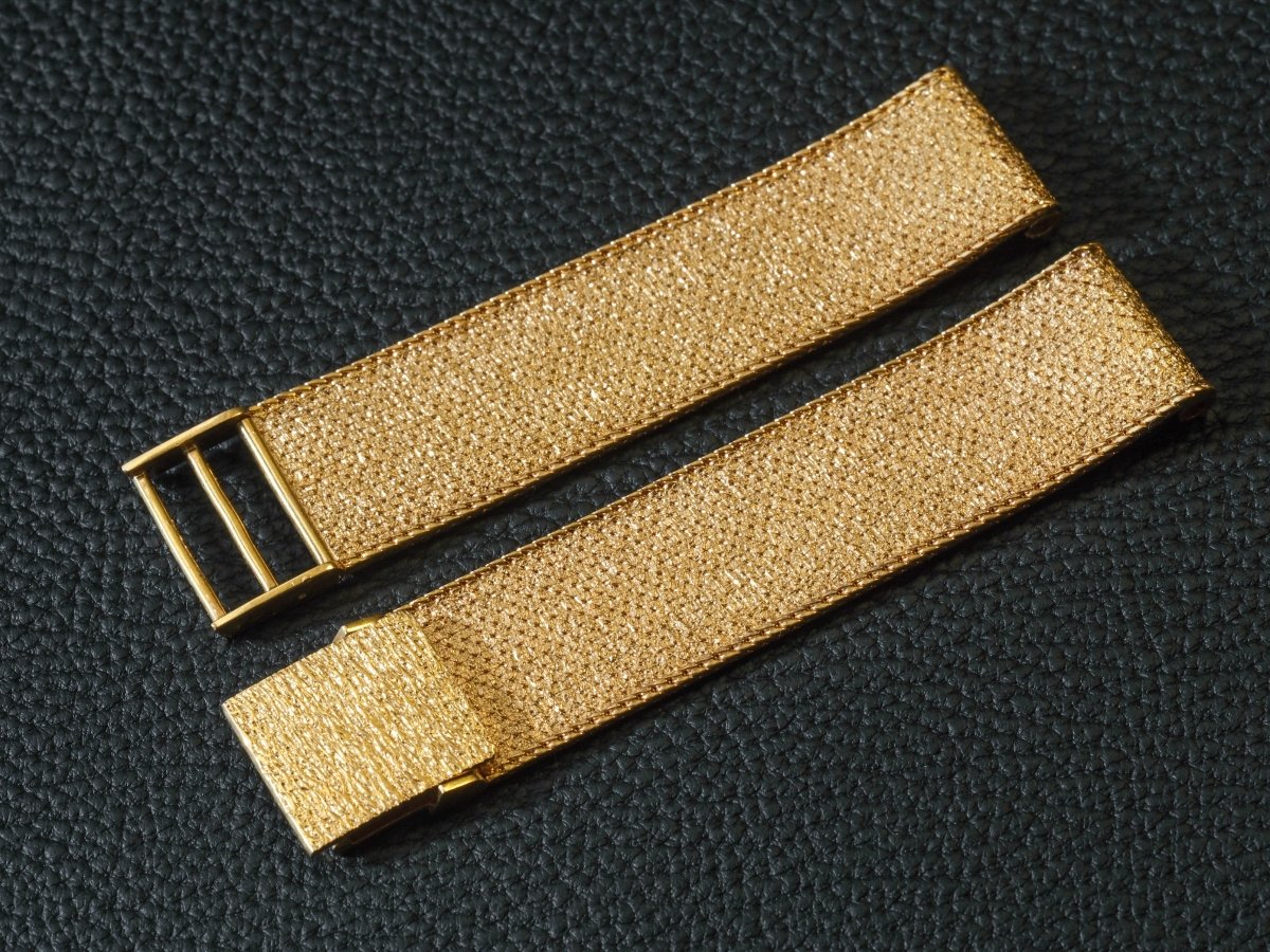 Watch Bracelet Milanaise 18K Gold 18 mm Frosted Finish