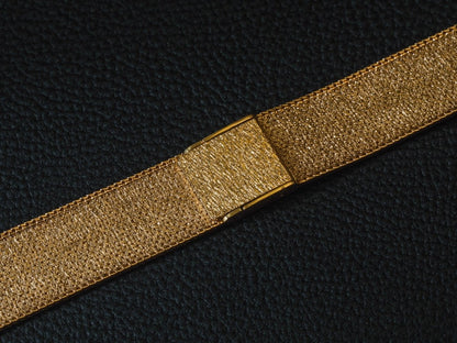 Watch Bracelet Milanaise 18K Gold 18 mm Frosted Finish
