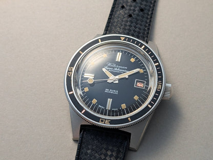 Waterman Super Submarino Skin Diver Tritium Dial Acrylic Bezel Wristwatch