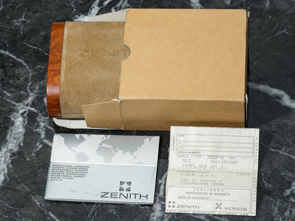 Zenith El Primero Bolognese Chronograph 06.0050.400 Gold White Dial Wristwatch