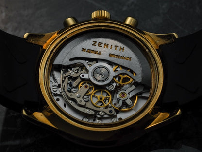 Zenith El Primero Bolognese Chronograph 06.0050.400 Gold White Dial Wristwatch