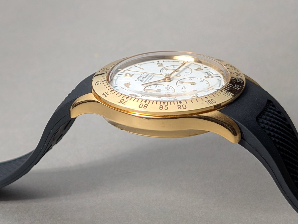 Zenith El Primero Chronograph 06.0050.400 18K White Dial Wristwatch